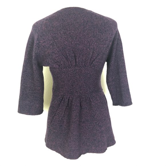 Anthropologie Canary Graceful Point Wool Cardigan - Picture 3 of 4